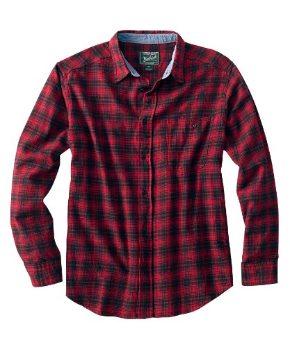 Woolrich Men's Pioneer Shirt, RUBY HUNT (Red), Size L