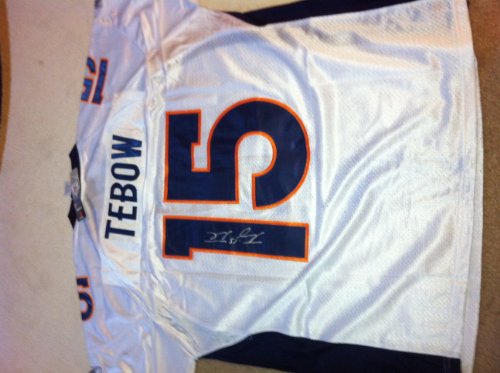 Tim Tebow Autographed Hand Signed Authentic Denver Broncos Official Jersey (W)