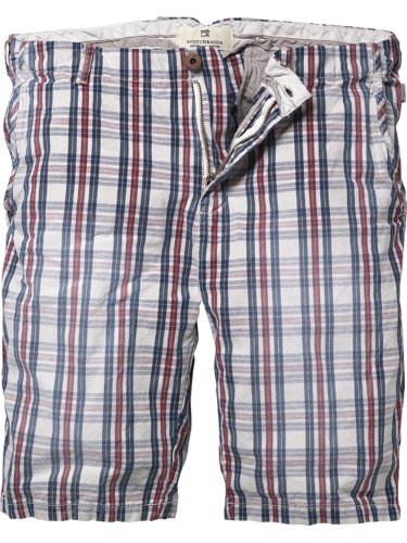 Scotch & Soda Herren Hose 12010281115 - Chino short, Gr. 33 (33), Mehrfarbig (E - dessin E Preisvergleich
