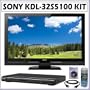 Sony Bravia S-Series KDL-32S5100 32-Inch 1080p LCD HDTV + DVD Accessory Kit
