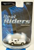 Hot Wheels - Real Riders - 1963 Corvette - White - Mickey Thompson Paint Job - Die Cast - 1:64 Scale - Limited Edition - Collectible - (PR)