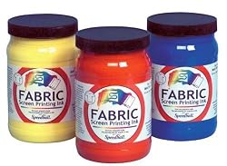 Speedball Art Products 4605 32 oz Fabric Yellow Print Ink Speedball Acrylic Ink