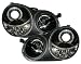 Produkt-Bild: Angel Eyes Scheinwerfer Set, passend f&uuml;r VW Polo 9N, Mod. Bj. 8/01-6/05, Ausf&uuml;hrung: Klarglas Schwarz.