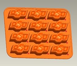 Oklahoma State Silicone Ice Tray / Candy Mold (2 Pack)
