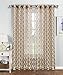 Window Elements Morocco Printed Sheer Extra Wide Grommet Curtain Panel, 54 by 84