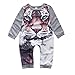 Lovely Newborn Kids Baby Boy Girl Infant Tiger Print Jumpsuit Rompers (Size:12M, Gray)