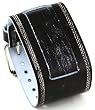 Nemesis Wide Black Leather Cuff Wrist Watch Band