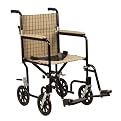 Drive Medical Fly-Weight Transport Chair - Brown