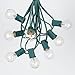 G30 Patio String Lights with 125 Globe Bulbs - Garden Hanging String Lights - Vintage Backyard Patio Lights - Outdoor String Lights - Market Cafe Bistro String Lights - 100 Feet