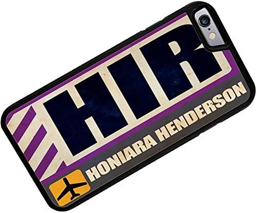 WonderfulCaseShop Fashional PC Case for iphone 6 Airportcode HIR Honiara Henderson