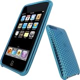 iGadgitz Diamond Blue Durable Crystal Gel Skin  Case Cover for Apple iPod Touch 2nd & New 3rd Gen 8gb, 16gb, 32gb & 64gb + Screen Protector