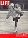 3-Year-Old Girl Skating at Rockefeller Center by George Silk. Size 8.00 X 10.00 Art Poster Print on Canvas