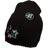 NHL Reebok San Jose Sharks Black Origin Long Knit Beanie