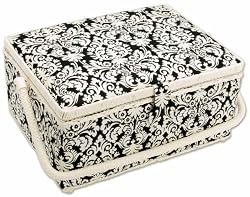 Rectangular Sewing Basket 14 Inch X10 Inch X6-1/2 Inch