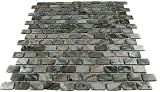 Mini Brick Anchor Gray Pearls Mini Brick Pattern 1/4 Sheet Tiles Sample