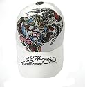 Original Don Ed Hardy Cap weiß mit Strass von Christian Audigier