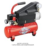 Clarke AC2003B Rebel 1.5 HP 1.5 Gallon Air Compressor, Oil Lubricated
