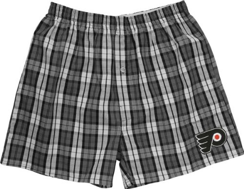 Philadelphia Flyers Plaid Campus Boxer Shorts