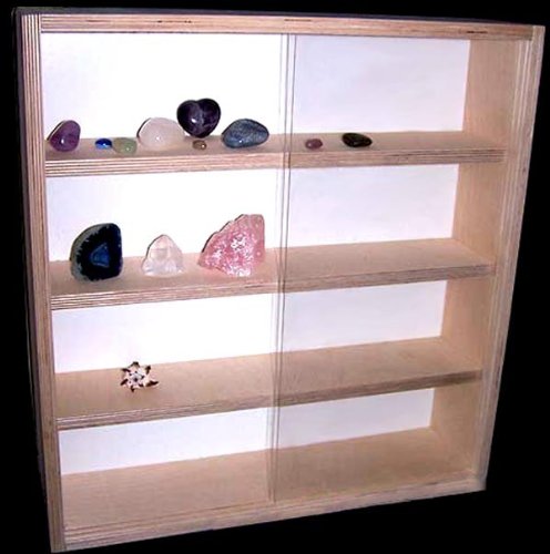 V07 Vitrine, Mineralien, Miniflasche, Wandvitrine Regal, für Zippo