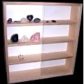 V07 - Vitrine murale 50 cm x 52 cm x 12 cm collection miniature collecteur affichage pion petit objet ZIPPO mini bouteille vitres en plexiglas clair meuble rangement �tag�re exposition