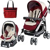 Peg Perego 2010 Pliko P3 Travel System in Sophia with Free Fashionable Diaper Bag