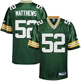Reebok Clay Matthews Green Bay Packers Replica Jersey - Green (Large)