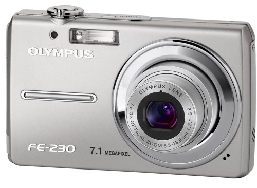 Childrens Toyshop  Electronics : Olympus FE-230 Digital Compact Camera - Silver (7.1MP, 3x Optical Zoom) 2.5'' LCD