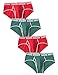 David Archy Men's 4 Pack Fresh and Bright Cotton Briefs