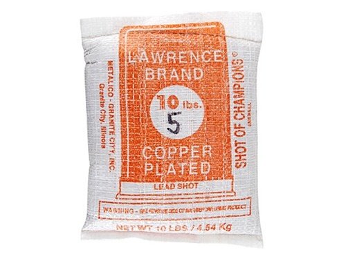 Lawrence Copper Plated Lead Shot #5 10 lb Bag On Sale