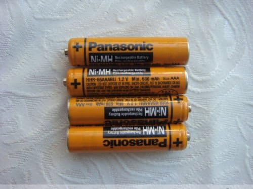 4Pack Original Panasonic AAA HHR-65AAABU 630mAh Ni-MH Rechargeable Batteries