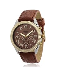 Brinley Co. Faux Leather Band Quartz Watch