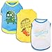 Blueberry Pet Cherry Soda Candy Cotton Dog Tank Top T Shirt in Sunshine Yellow, Back Length 12