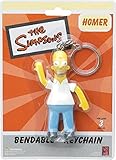 3.5 Inch Animated Bendable Homer Simpson Cartoon Hanging Keychain