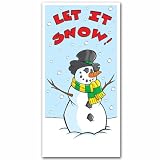 Let It Snow Winter Door Cover Decorations Pkg/1