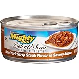 Mighty Dog Select Menu Seared New York Strip Steak Flavor in Savory Sauce, 5.5-Ounce Cans (Pack of 24)