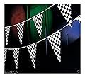 RACING Nascar Daytona Race Car Black & White CHECKERED Pennant FLAG BANNER 100ft