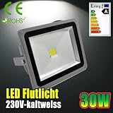30W KALTWEISS – LED Flutlicht Fluter Strahler Scheinwerfer Licht objektbeleuchtung SMD IP65