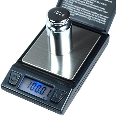 100g X 0.01g High Precision Digital Pocket Scale with 100g Calibration Weight