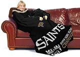 New Orleans SAINTS Super Bowl XLIV Champs Snuggler Blanket + Sleeves as on TV