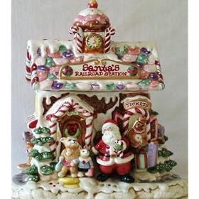 Fitz and Floyd Candy Lane Express Cookie Jar by