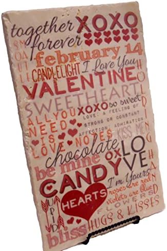 Together Forever- Marble Valentine's Day Subway Art Decorative Tile