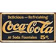 Coca Cola Tin Metal Sign : 1910 Weathered Logo