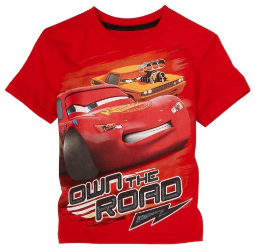 Kids Headquarters Boys 2-7 Cars T-Shirt,Red,4