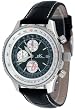 Adee Kaye Men's Leather Strap Chronograph Watch Model AK6230-M2