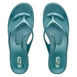 Chloe Caribbean Blue Flip Flop Sandals Medium 7-8