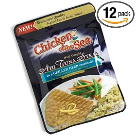 Chicken of the Sea Wild Caught Ahi Steak in Grilled Herb Marinade, 5.25-Ounce Pouches... by Chicken of the Sea