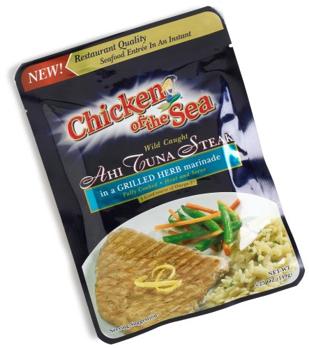 Chicken of the Sea Wild Caught Ahi Steak in Grilled Herb Marinade, 5.25-Ounce Pouches... by Chicken of the Sea