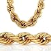 30 inch 20mm GOLD STYLE THICK ROPE RUN DMC DOOKIE HIP HOP CHAIN NECKLACE