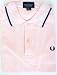 Fred Perry Mens Cotton Short Sleeve Twin Tipped Polo Shirt - Pink