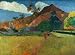 Wallmonkeys Peel and Stick Wall Decals - Tahitian Mountains by Paul Gauguin - Removable Graphic